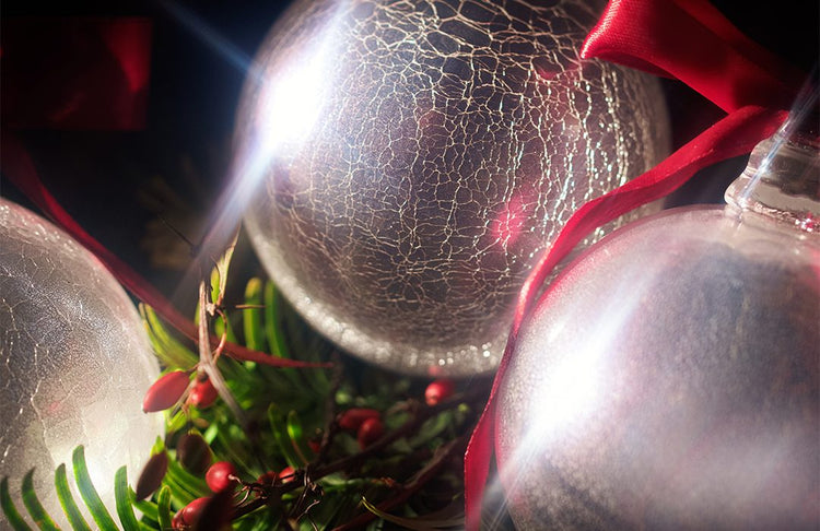 Rankų darbo Kalėdiniai stiklo žaislai