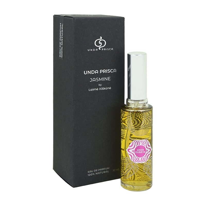 Neromantiniai jazminaičiai. 100% natūralūs, nišinės botaninės parfumerijos kvepalai, sukurti Unda Prisca parfumerės, kvapų tyrinėtojos ir menininkės Laimės Kiškūnės.