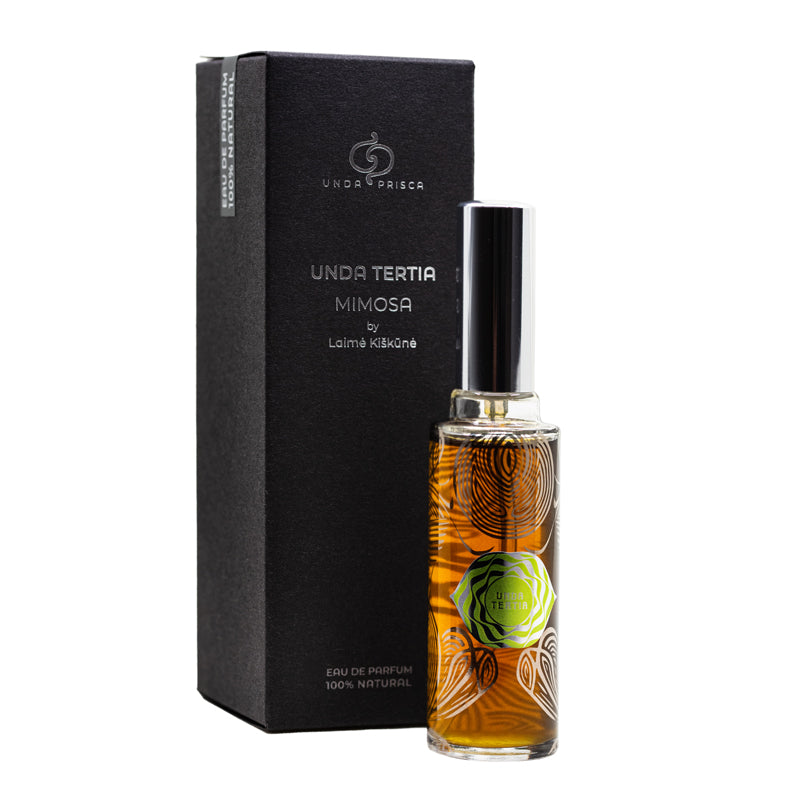 Provanso mimozos. 100% natūralūs, nišinės botaninės parfumerijos kvepalai, sukurti Unda Prisca parfumerės, kvapų tyrinėtojos ir menininkės Laimės Kiškūnės.